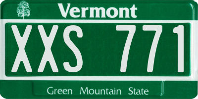 VT license plate XXS771