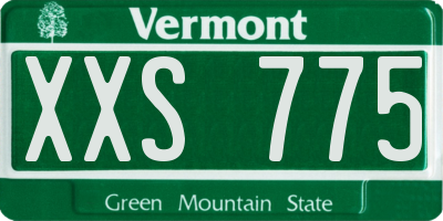 VT license plate XXS775