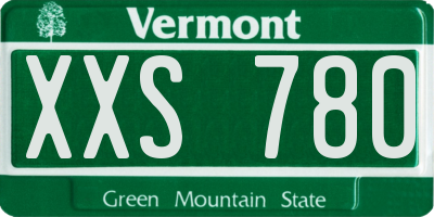 VT license plate XXS780