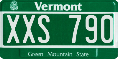 VT license plate XXS790