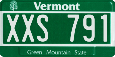 VT license plate XXS791