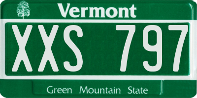 VT license plate XXS797