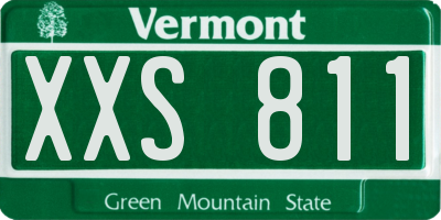 VT license plate XXS811
