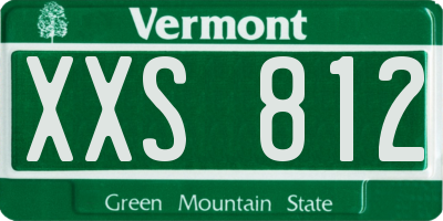 VT license plate XXS812