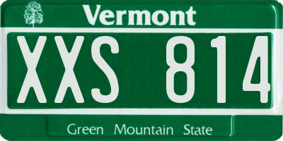 VT license plate XXS814