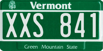 VT license plate XXS841
