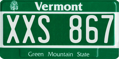 VT license plate XXS867