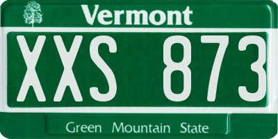 VT license plate XXS873