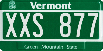 VT license plate XXS877