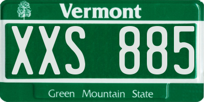 VT license plate XXS885