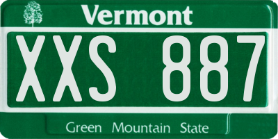 VT license plate XXS887