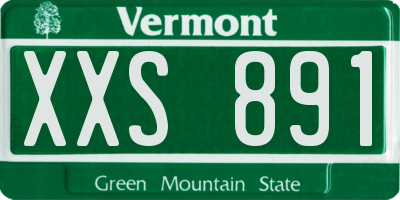 VT license plate XXS891