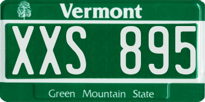 VT license plate XXS895
