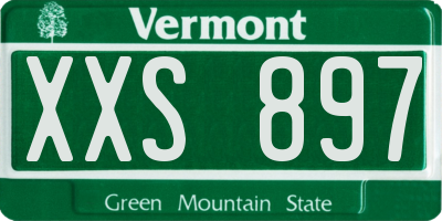 VT license plate XXS897