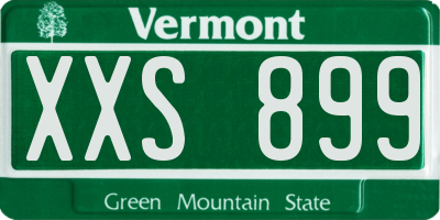 VT license plate XXS899