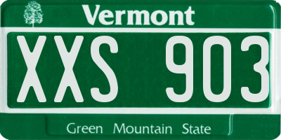 VT license plate XXS903