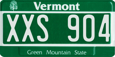 VT license plate XXS904