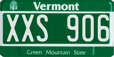 VT license plate XXS906