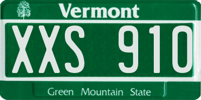 VT license plate XXS910