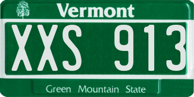 VT license plate XXS913