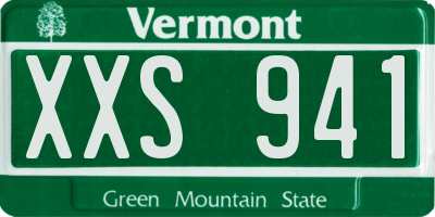 VT license plate XXS941