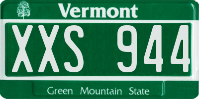 VT license plate XXS944
