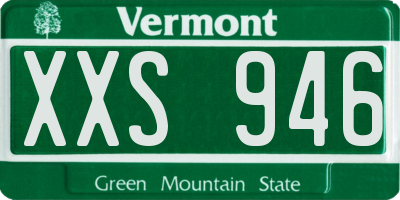 VT license plate XXS946