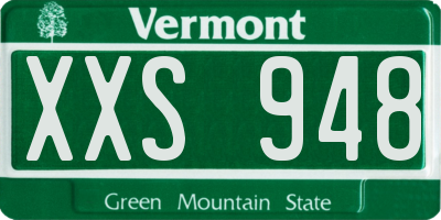 VT license plate XXS948