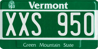 VT license plate XXS950