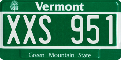 VT license plate XXS951
