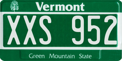 VT license plate XXS952