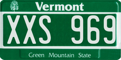VT license plate XXS969