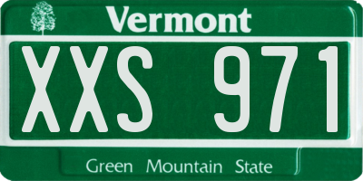 VT license plate XXS971