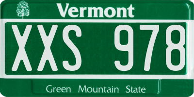 VT license plate XXS978