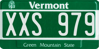 VT license plate XXS979
