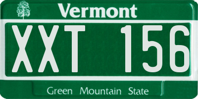 VT license plate XXT156