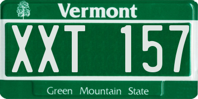 VT license plate XXT157