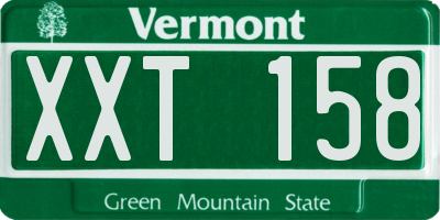 VT license plate XXT158