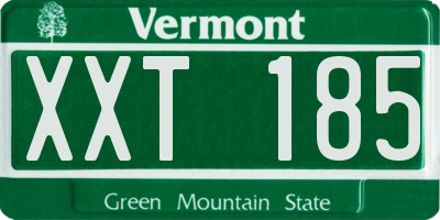 VT license plate XXT185