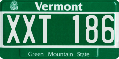 VT license plate XXT186