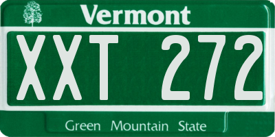 VT license plate XXT272