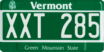 VT license plate XXT285