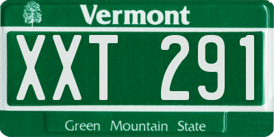VT license plate XXT291