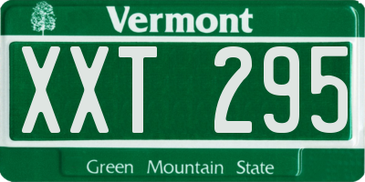 VT license plate XXT295