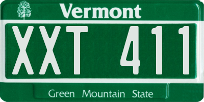 VT license plate XXT411