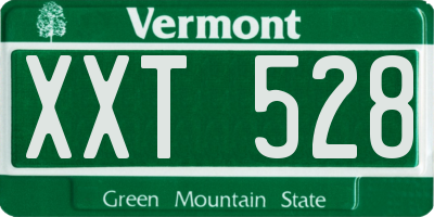 VT license plate XXT528