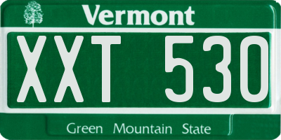 VT license plate XXT530