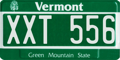 VT license plate XXT556
