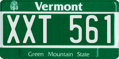 VT license plate XXT561