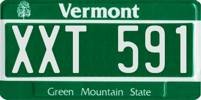 VT license plate XXT591